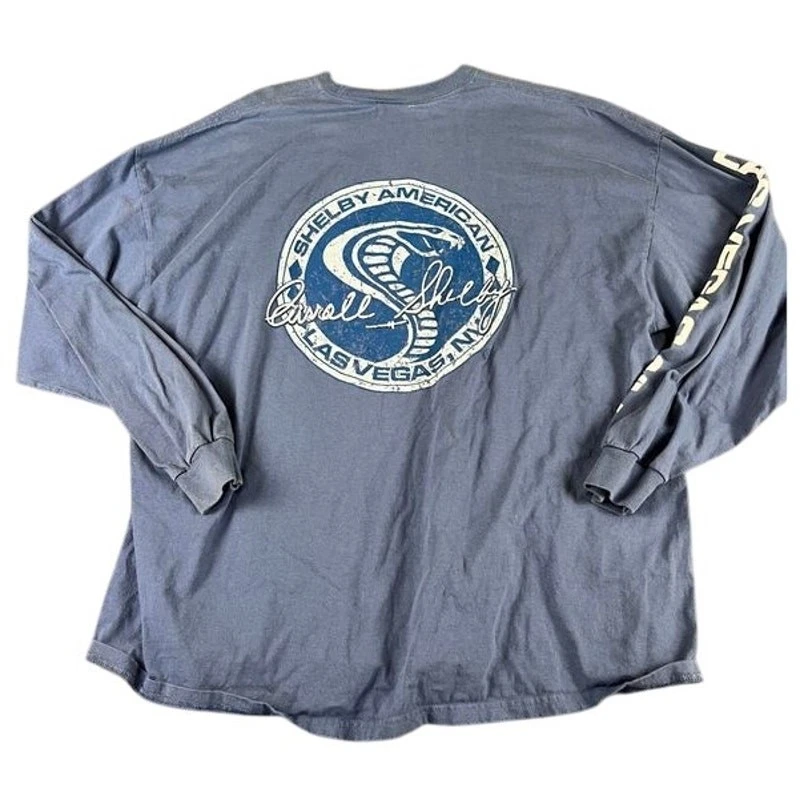 Camiseta Hombre 3XL Azul Shelby Americana Manga Larga - Buen Estado Foto 2 de 4