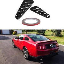 2pcs Quarter Rear Side Window Louvers Sun Shade Cover for 2005-2014 Ford Mustang