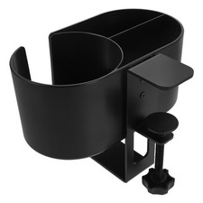 Desk Headset Holder Clamp on under Headphone Hanger Cup with Hook