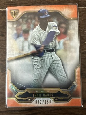 2020 Topps Triple Threads - Ernie Banks #21 Orange  /199 Chicago Cubs MR CUB!