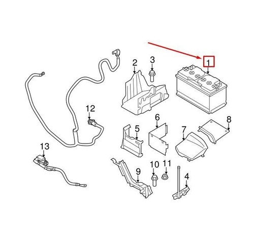 Batterie D'origine VOLVO Pour C30 S40 V50 V60 XC60 30659795 - Picture 3 of 4