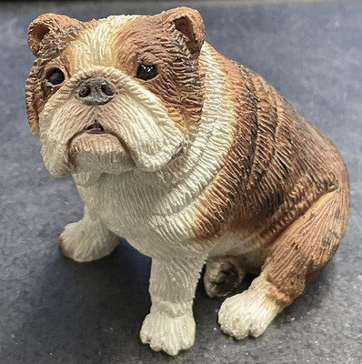 3   inch high Brindle Bull Dog figurine by K-9 Kreations Vintage #510BZ