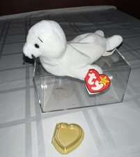 Ty Beanie Baby 1996 w/1993 Tush Tag White Seamore the Seal   