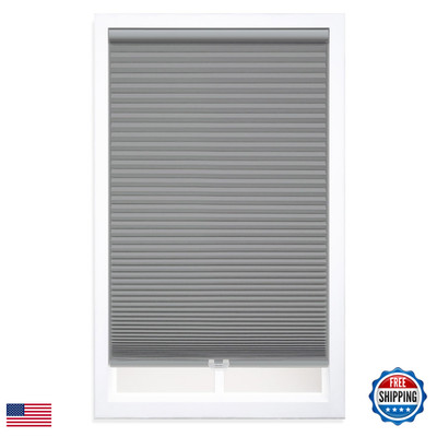 Dez Furnishings Cordless 1.5 Blackout Cellular Shade 24W X 64H Anchor Gray