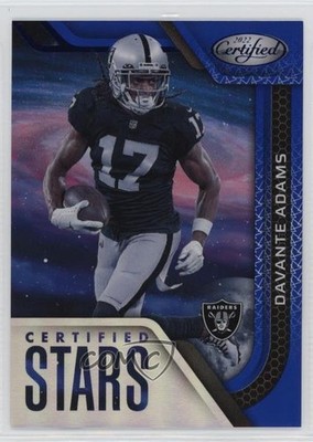 2022 Certified Stars Mirror Blue 31/75 Davante Adams #CS-18 13k3