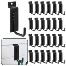 25-Pack Small Slatwall Hooks 3.25 Inch Heavy Duty J-Shaped Hangers for Panel