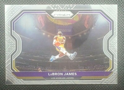 2020-21 Panini NBA Prizm LeBron James #1 Base - Kobe Tribute Dunk Lakers Clean