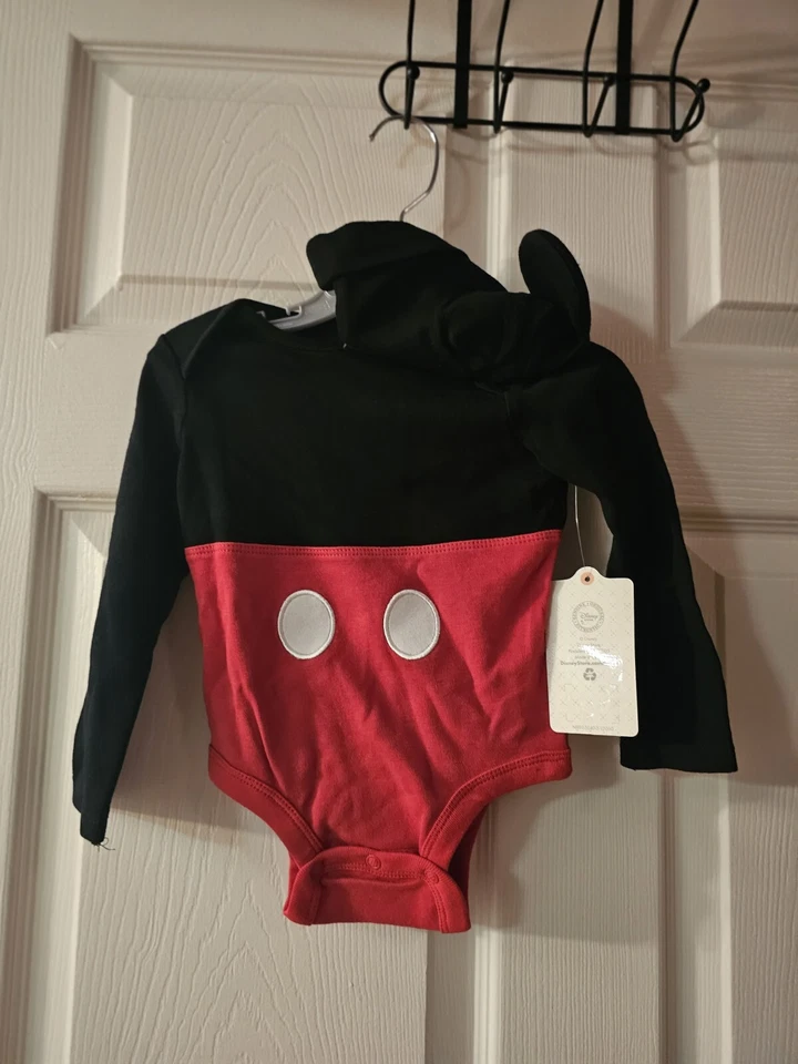 Bebé Mickey Mouse Disfraz Body Dormir Vestir Disney Store 12-18 Mos Foto 3 de 3