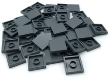 Lego 50 New Dark Bluish Gray Tiles 2 x 2 Flat Smooth Pieces Parts