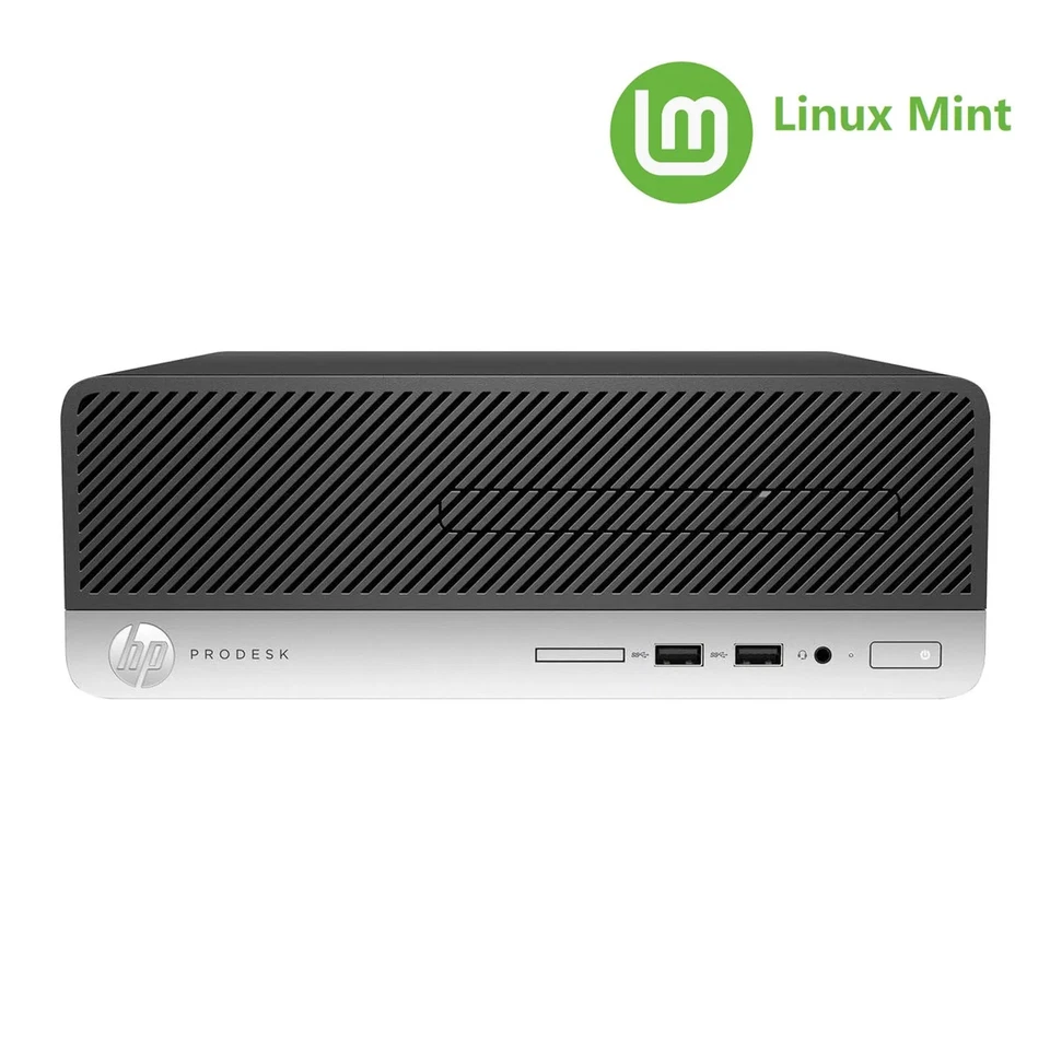 Cheap Fast i5 7th Gen Linux Mint Desktop HP ProDesk 400 G4 16GB RAM 240GB SSD - Image 2 of 4