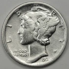 Photo of a 1931-D Mercury Dime from an eBay listing that sold on Jul 20, 2026