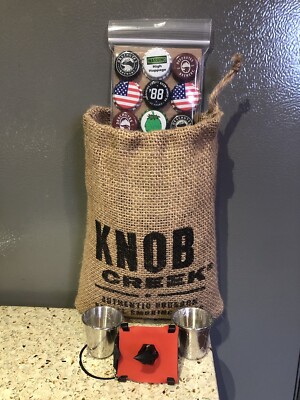 College Drinking Party Kit Shotgun Tool, Shot Glasses, & Deschutes Magnets W/Bag