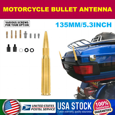 1PACK 5.3'' Short Rubber Antenna Mast Fit 1989-2022 Harley Davidson motorcycle