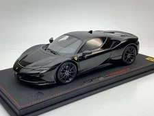 BBR 1/18 P18180E Ferrari SF90 Stradale 2019 New Black Daytona (AUTOART MR CMC)