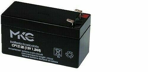 BATTERIA 12V 1,3Ah 1,2A PIOMBO AGM ERMETICA LAMPADE ELETTRONICA 1.2A 1.3A 1.2ah - Foto 3 di 5
