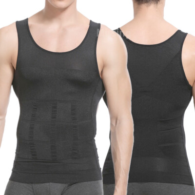 Fajas Ajustables Para Hombre Con Gancho, Control Abdominal, Body Shapewear De Compresión Para Cuerpo Completo, Ropa Interior Ajustada Para Hombre - Foto 9