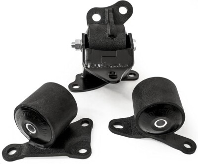 Innovative 96-00 Civic B/D Series Black Steel Mounts 75A Bushings (2 Bolt)