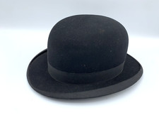 John B. Stetson Felt Derby Bowler Hat Black Leather Band Grand Prize 1900 Paris