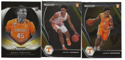 Tennessee Volunteers Basketball 2021 Panini Prizm Draft Picks (3) Card Lot