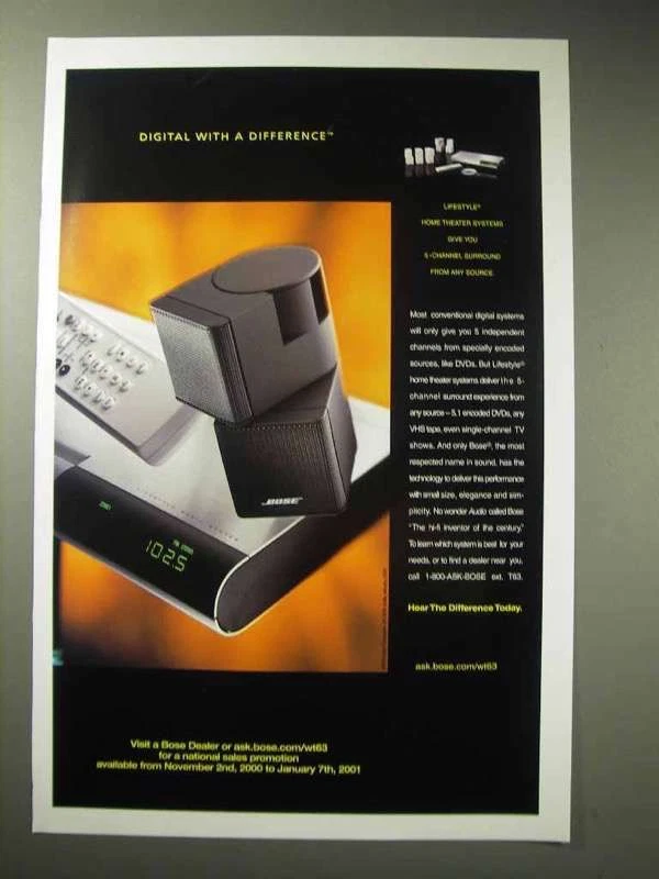 2000 Bose Lifestyle Home Theater Ad