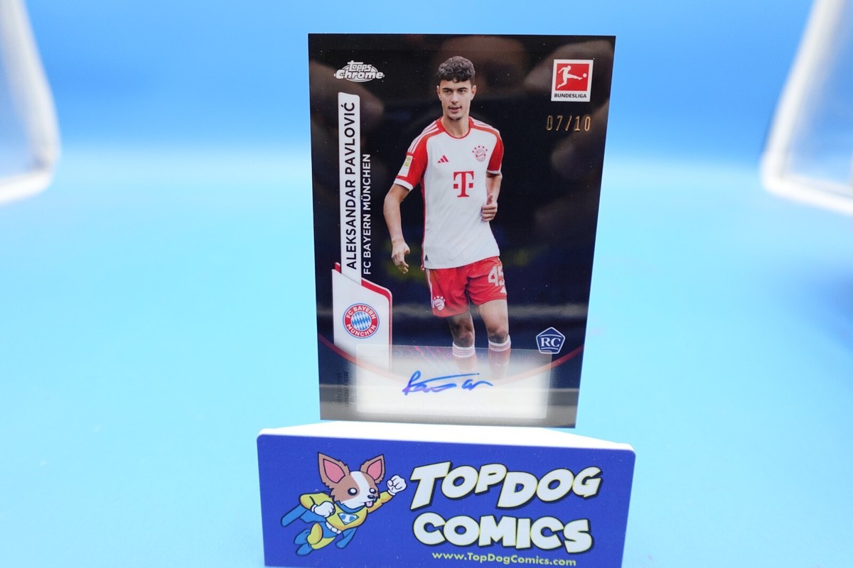 2023-24 Topps Chrome Sapphire Aleksandar Pavlovic RC Auto Black 