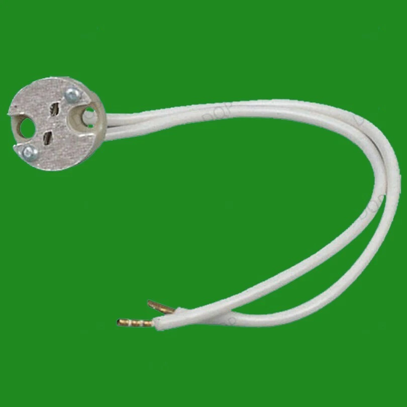 2x MR16 GU5.3 Ceramic Socket, Halogen Fitting Base, LED Light Bulb Lamp Holder