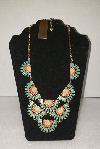 Carolee Multi Color Rhinestone Necklace - Picture 3 of 5