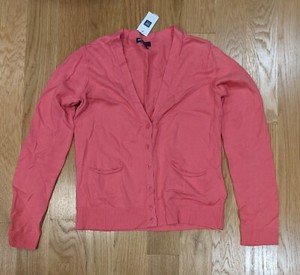 gap pink cardigan