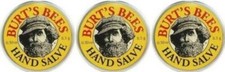  LOT 0F 3 Burt's Bees Hand Salve.30 0z./8.5g  Travel SizeTin
