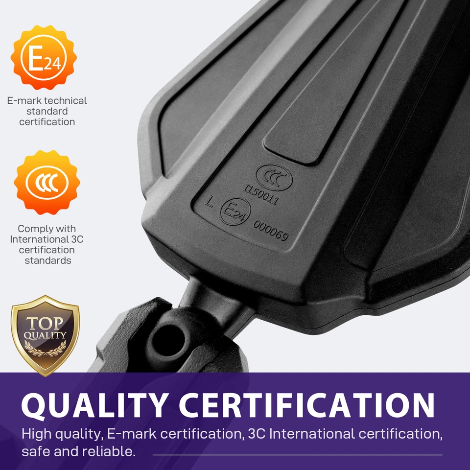 Espejos retrovisores laterales ajustables 360° Adventure para Triumph Tiger 1200 900 400 Foto 4 de 4