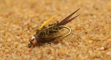 6 Ct - Amber Prince Nymph Fishing Flies - Mustad Signature Fly Hooks