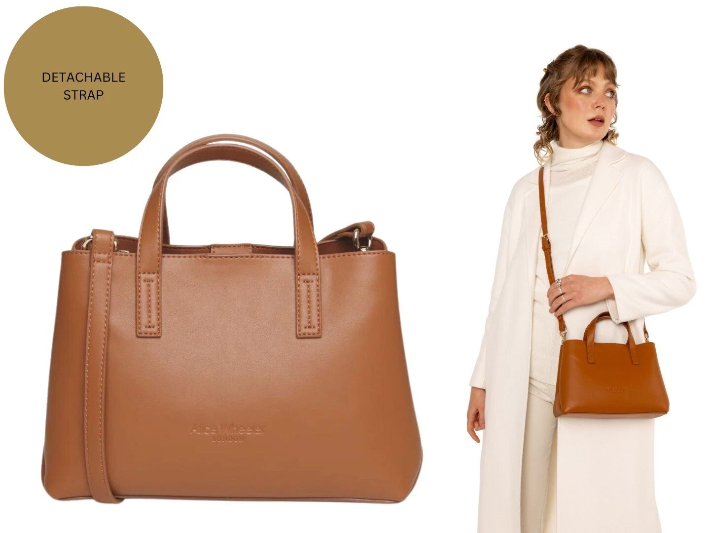 Alice Wheeler Luxury Nappa Range Florence Handbag Grab Bag Shoulder Bag
Opens in a new window or tab