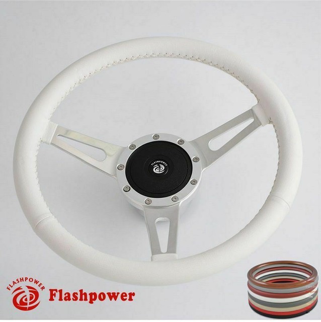 Flashpower 9-Bolt Steering Wheel Hub Adapter For GM Chevrolet GMC 1960-69 - Polished Aluminum Boss Kit