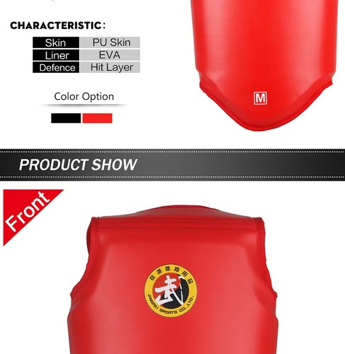 Thickened Chest Guard Boxing MMA Kickboxing Body Vest Protector Martial Arts WTF - Picture 12 of 22