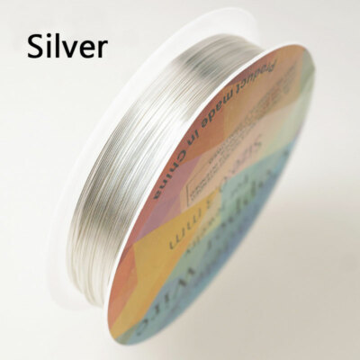 1 Roll Winding Inlaid Copper Wire Line Craft for Jewelry DIY Making 0.2-1mm Trim