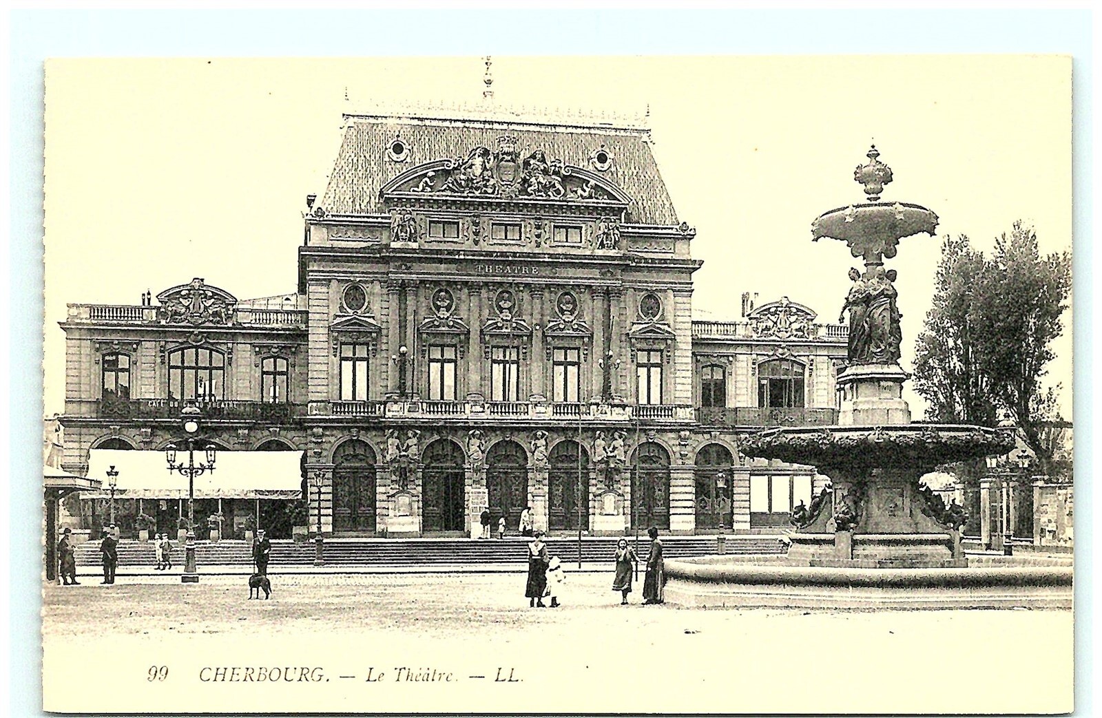 S02-5391, Le Theatre, Cherbourg, *Postcard