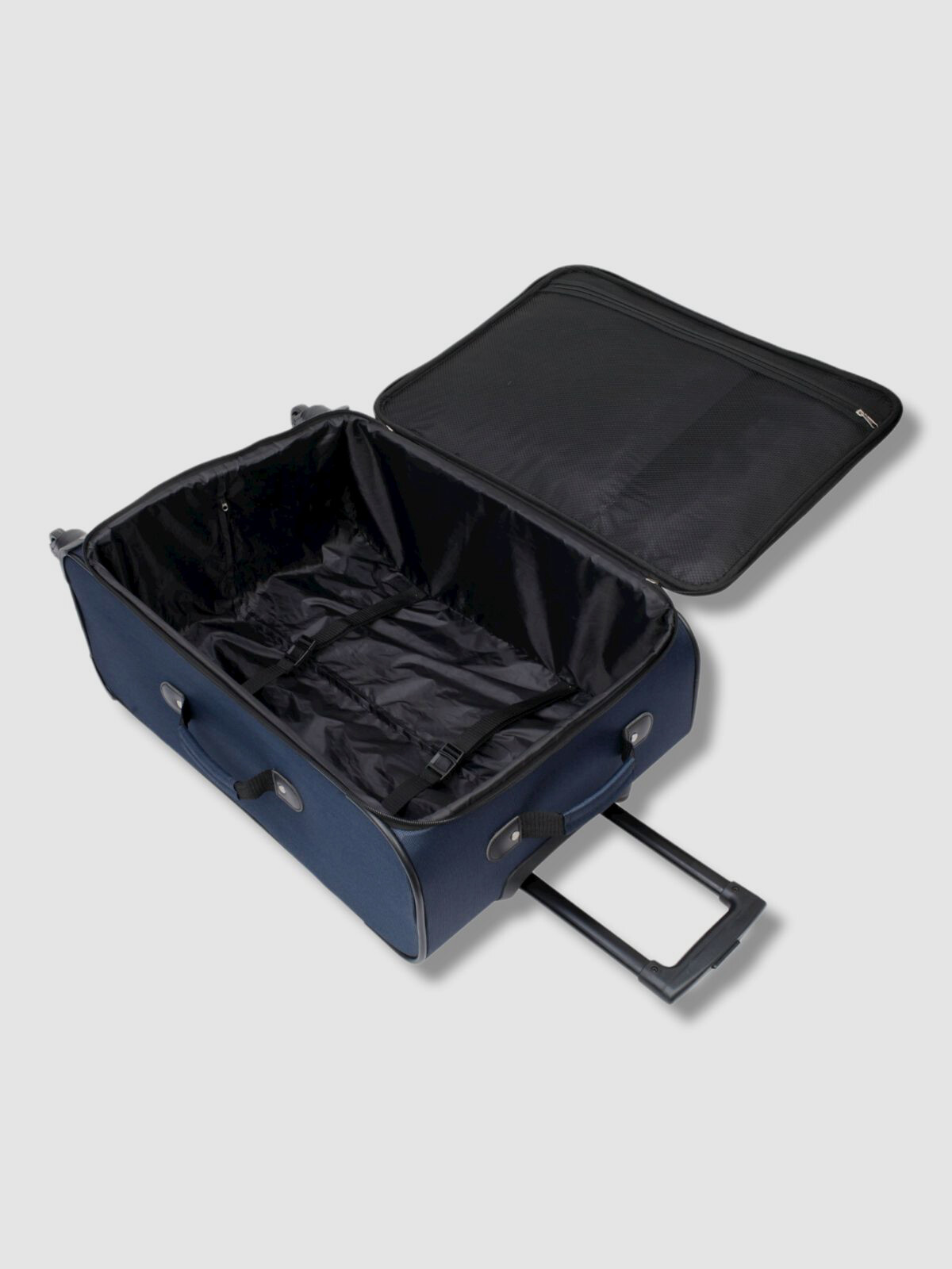 $150 TAG Bristol Blue Nylon Luggage Bag Expandable Softside Spinner Suitcase 25"