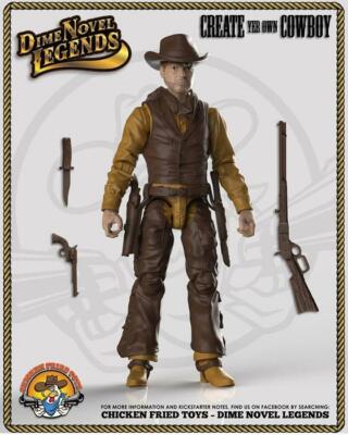 Dime Novel Legends 1:18 scale (4'') old west action figure Cowpuncher