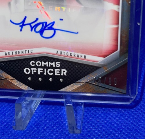 2021 Topps Mandalorianer KATY O'BRIAN als COMMS OFFIZIER **rot** AUTOGRAMM/99 Auto - Bild 3 von 3