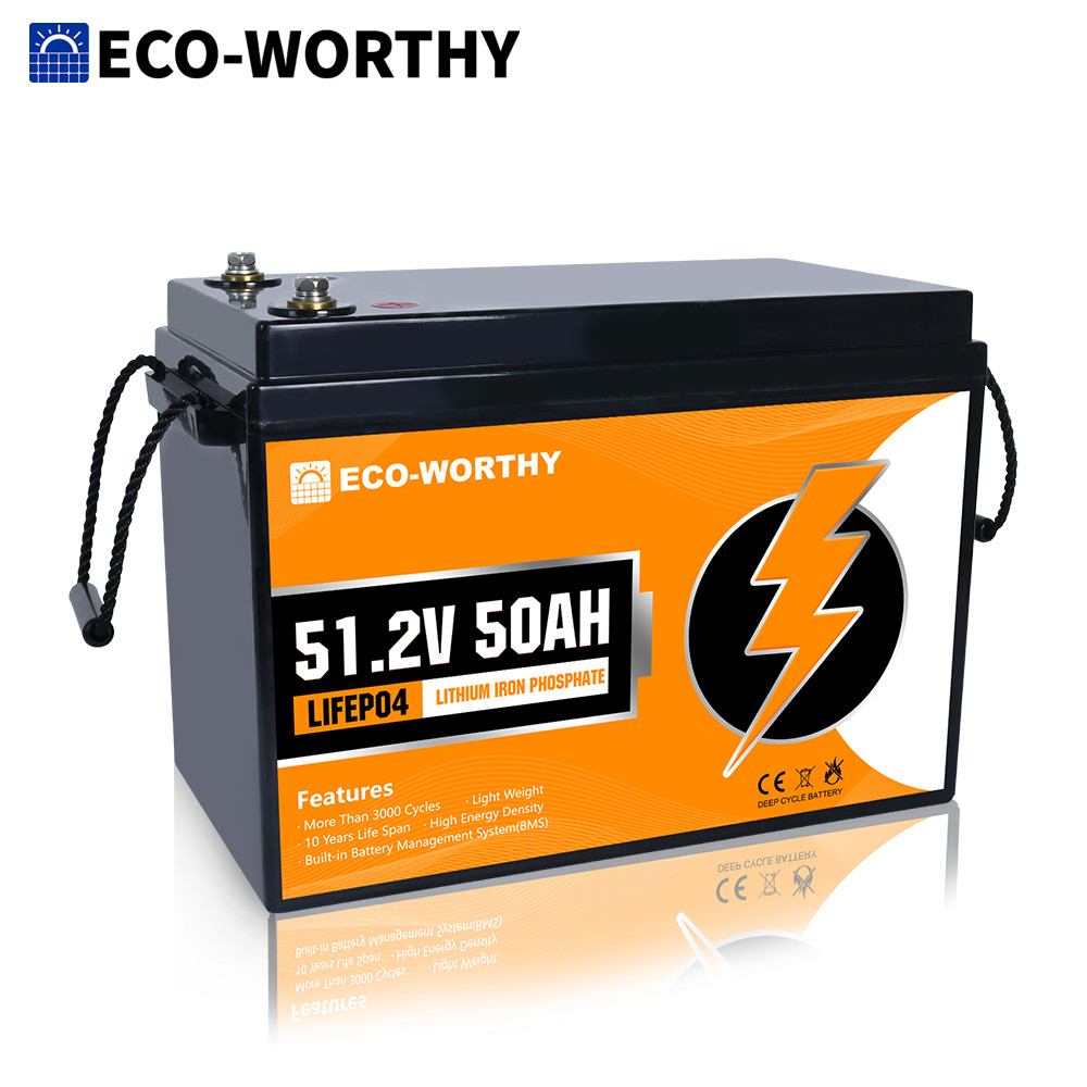 ECOWORTHY LiFePO4 Deep Cycle Lithium Battery 12V/24V/48V 10AH 50AH