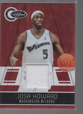 JOSH HOWARD 2010-11 TOTALLY CERTIFIED RED MATERIALS #14 227/249 WIZARDS