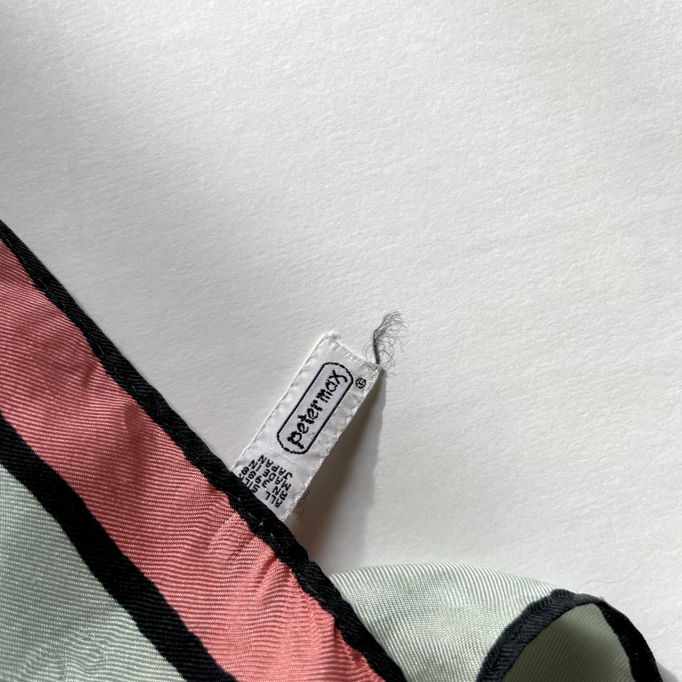 Bufanda vintage Peter Max años 70 bufanda de seda 26" x 26" Foto 4 de 4