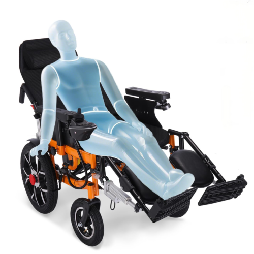 20" Widen Folding Reclining Electric Wheelchair, Electric Wheelchairs for Adults