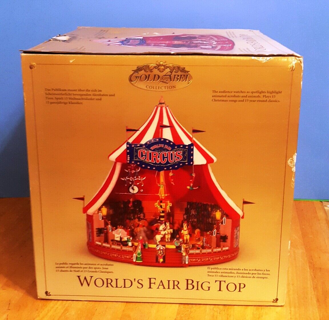 Mr. Christmas Gold Label Worlds Fair Big Top Circus Tent Mr. Christmas Gold Label Worlds Fair Big Top Circus Tent