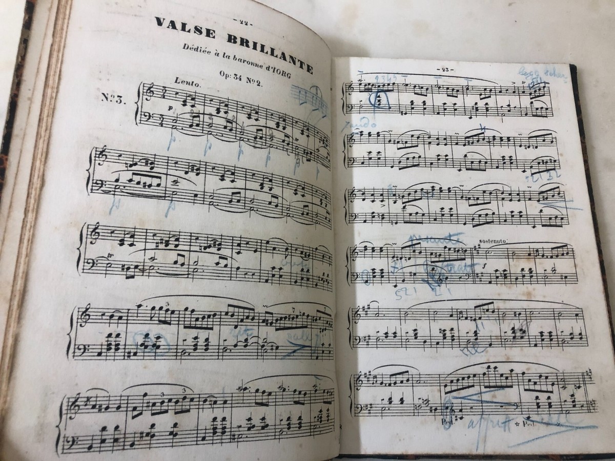 Rarissimo Valzer e mazurche di Chopin Metà 800 Timbri Carlo Ducci