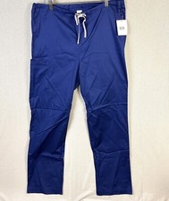 Blue Scrub Service Draw String Uniform Pants Size Medium 38x31 NWT