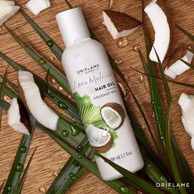 ORIFLAME LOVE NATURE COCONUT OIL HAIR OIL DRY DAMAGED HAIR 100 ml