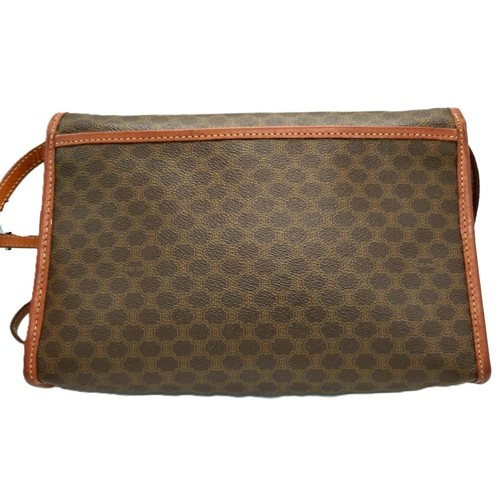 CELINE Macadam PVC Canvas and Leather Crossbody shoulder Bag Authentic 1016 - Picture 3 of 22