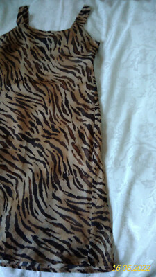 Wunderschönes Vintage  Leo Kleid Gr.38 Vabene Tolle Details+Farbe+Muster