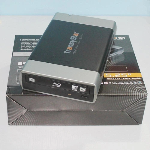 USB3.0 + eSATA 5.25" Enclosure Case For CD DVD BD-R Blu-Ray Burner Writer Drive